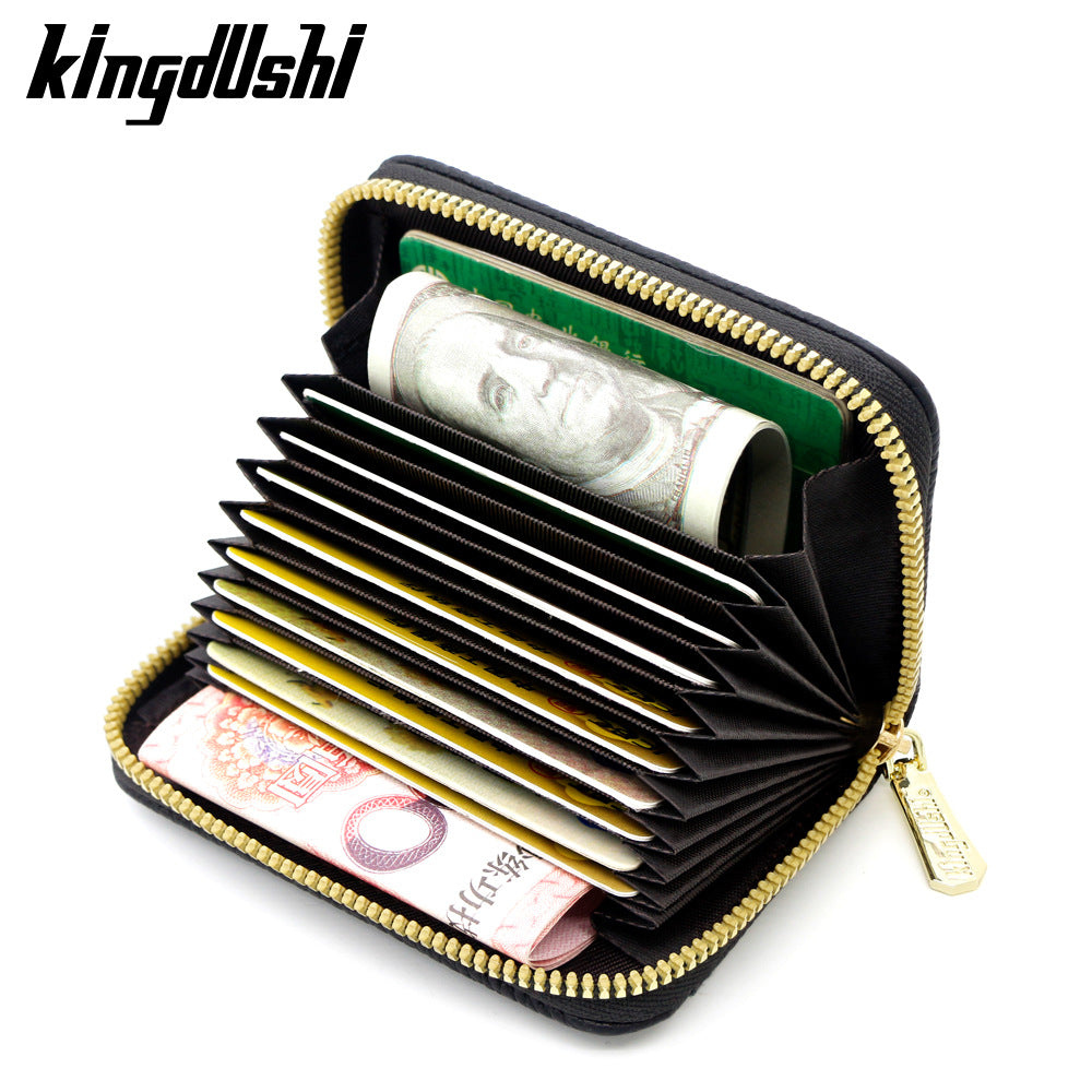 Simple Soft Lychee Pattern Large Surface Card Holder