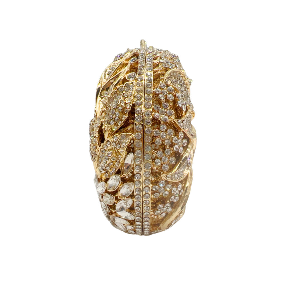 Women's Diamond Banquet Clutch Hollow Metal Hard Evening Bags