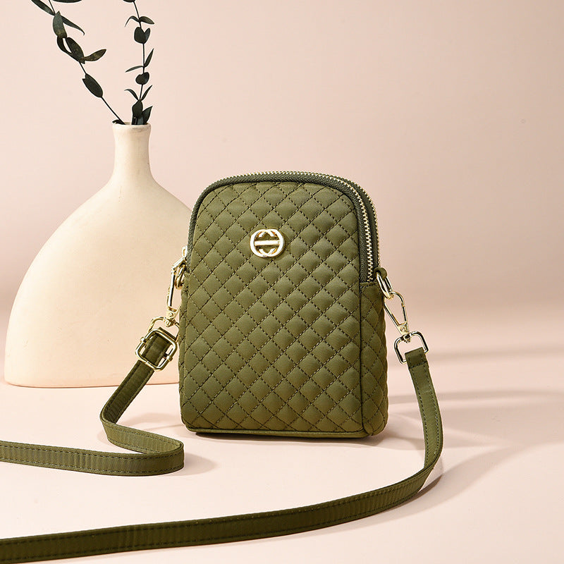 Women's Oxford Cloth Cell Summer Diamond Fashion Crossbody Bags