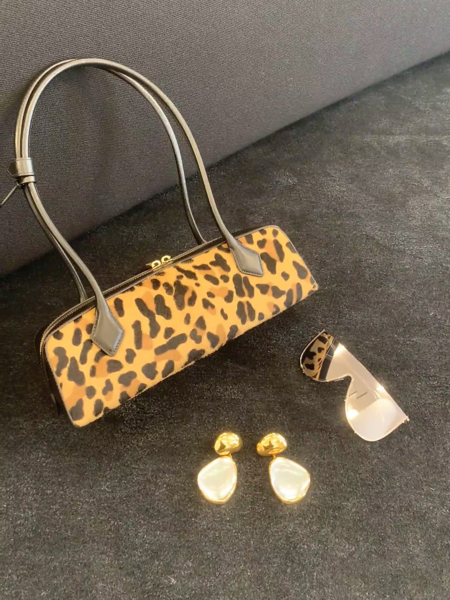 Leather Bowling Portable Underarm Design Large Capacity Bags