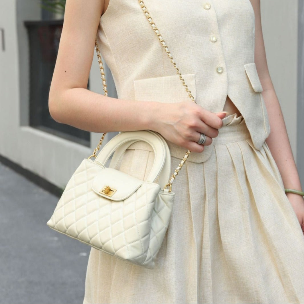 Classic Fashion Women's Quilted High-grade Leather Handbags