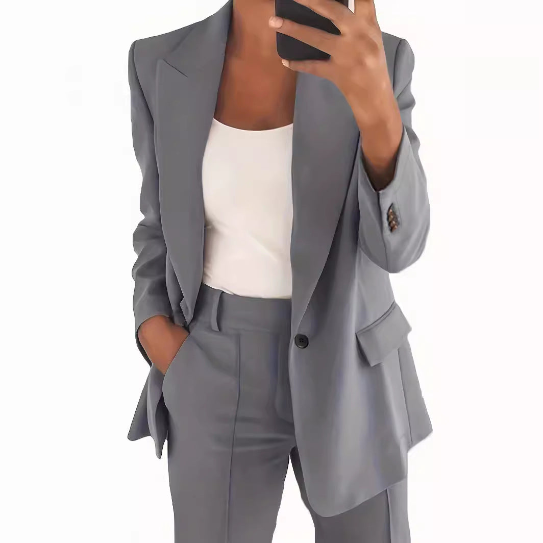 Cool Classic Women's Lapel Fashion Graceful Small Suit