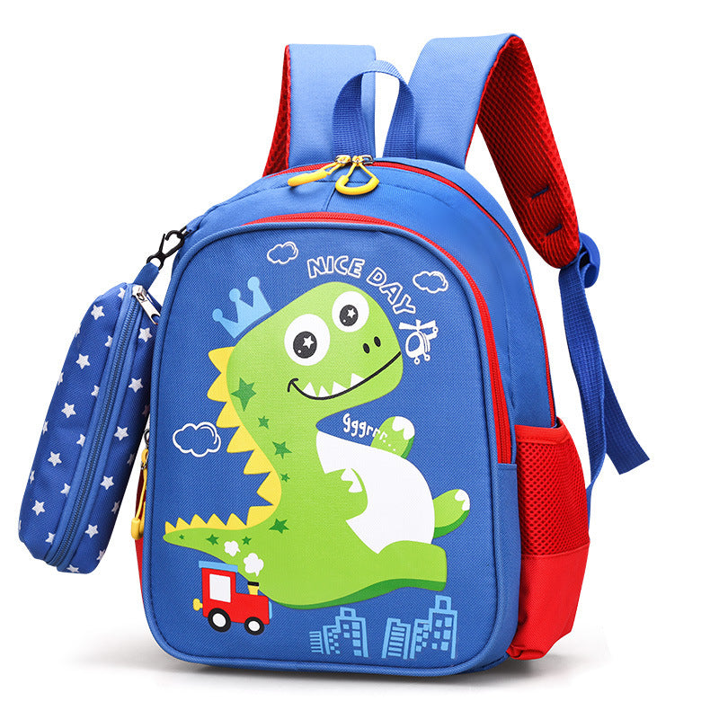 Children's Medium Back Class Boys Cartoon Cute Kindergarten School Bags