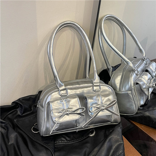 Women's Large Capacity Ballet Bow Underarm Shoulder Bags