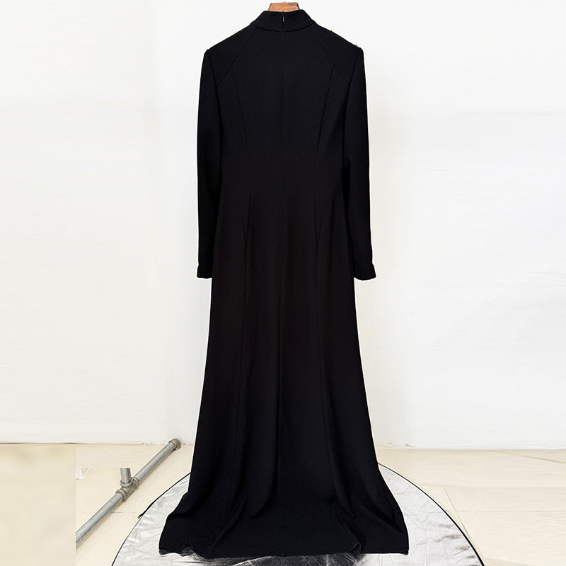 Fashion Simple Rhinestone Beaded Long Floor Dress