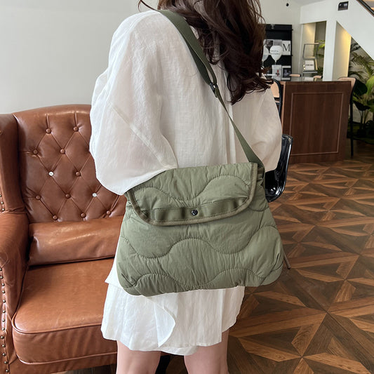Women's Design Cotton Jacket Korean Nylon Fashionable Shoulder Bags