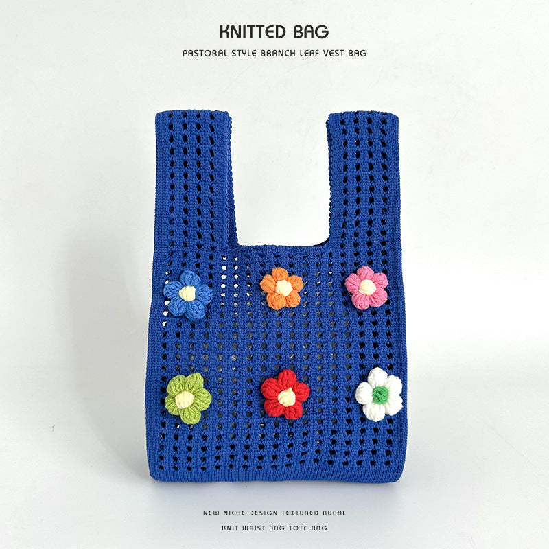 Women's Knitted Wool Version Versatile Hand Carrying Handbags