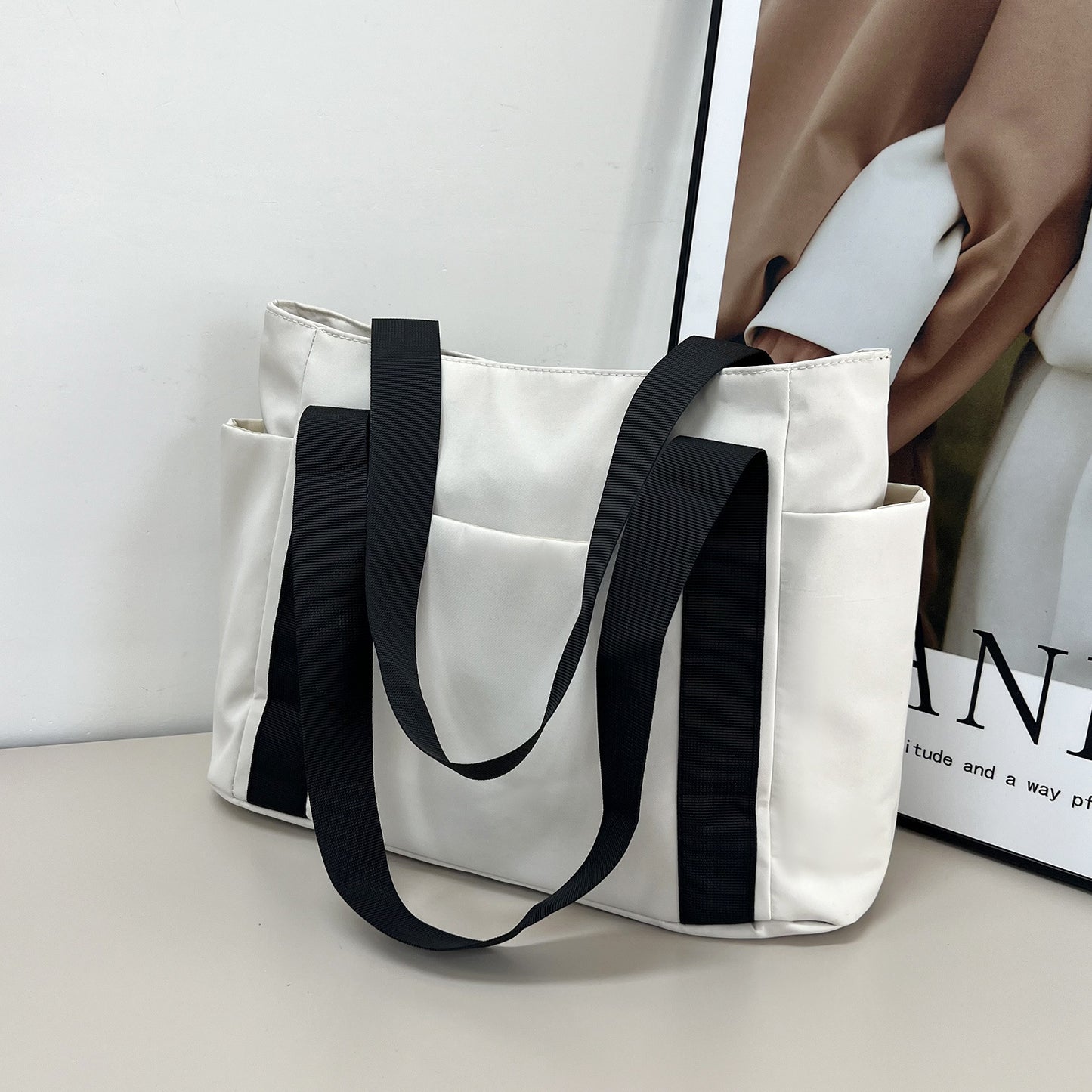 Women's Fashion Large Capacity Totes Style Simple Shoulder Bags