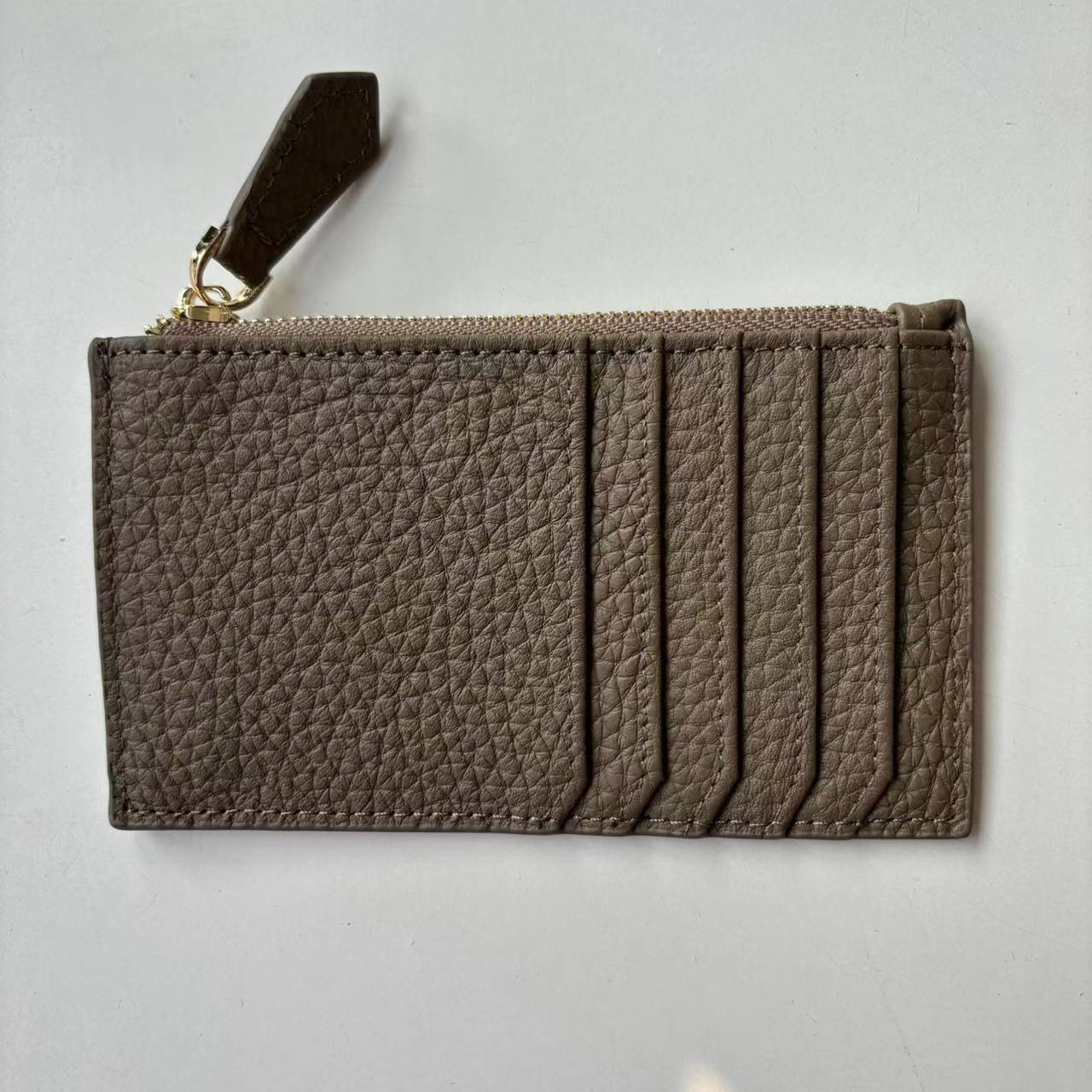 Women's Fashion Minimalist Style Korean First Layer Cowhide Document Card Holder