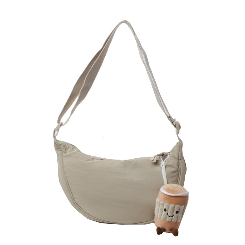 Women's Unique Nylon Dumpling Textured Cloth Bags