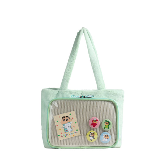 Cute Plush Simple Daily Commuting Large Shoulder Bags