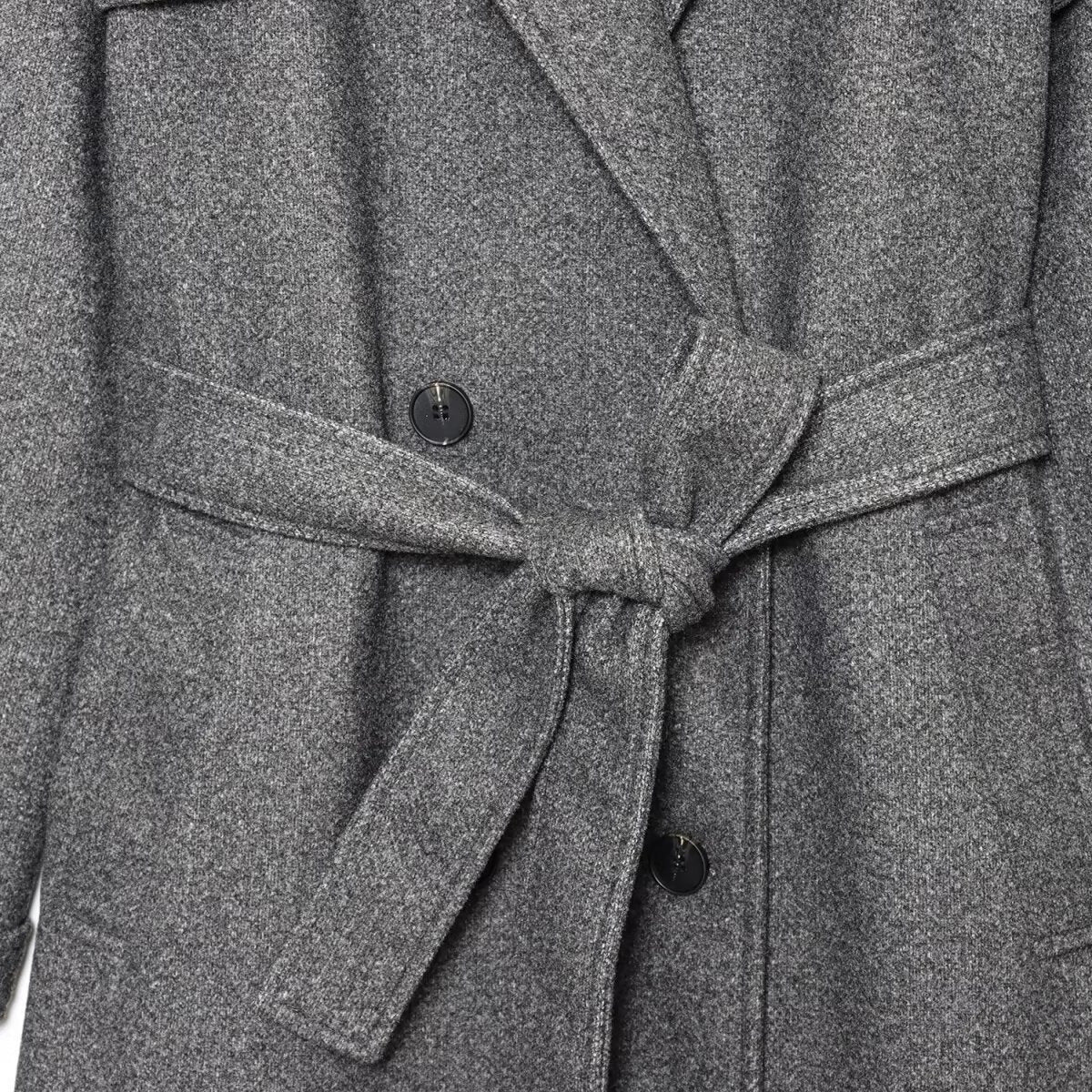 Women's Retro High-grade Woolen Belt Overcoat Jackets