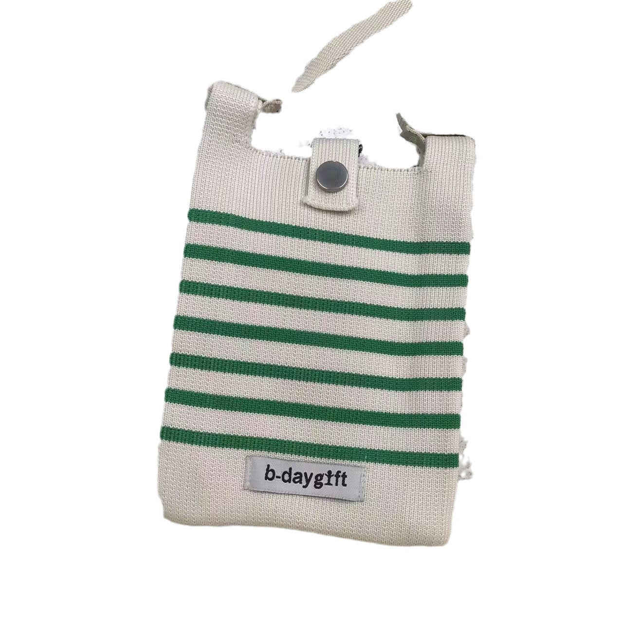 Women's Spring Simple Striped Knitted For Summer Coin Purses