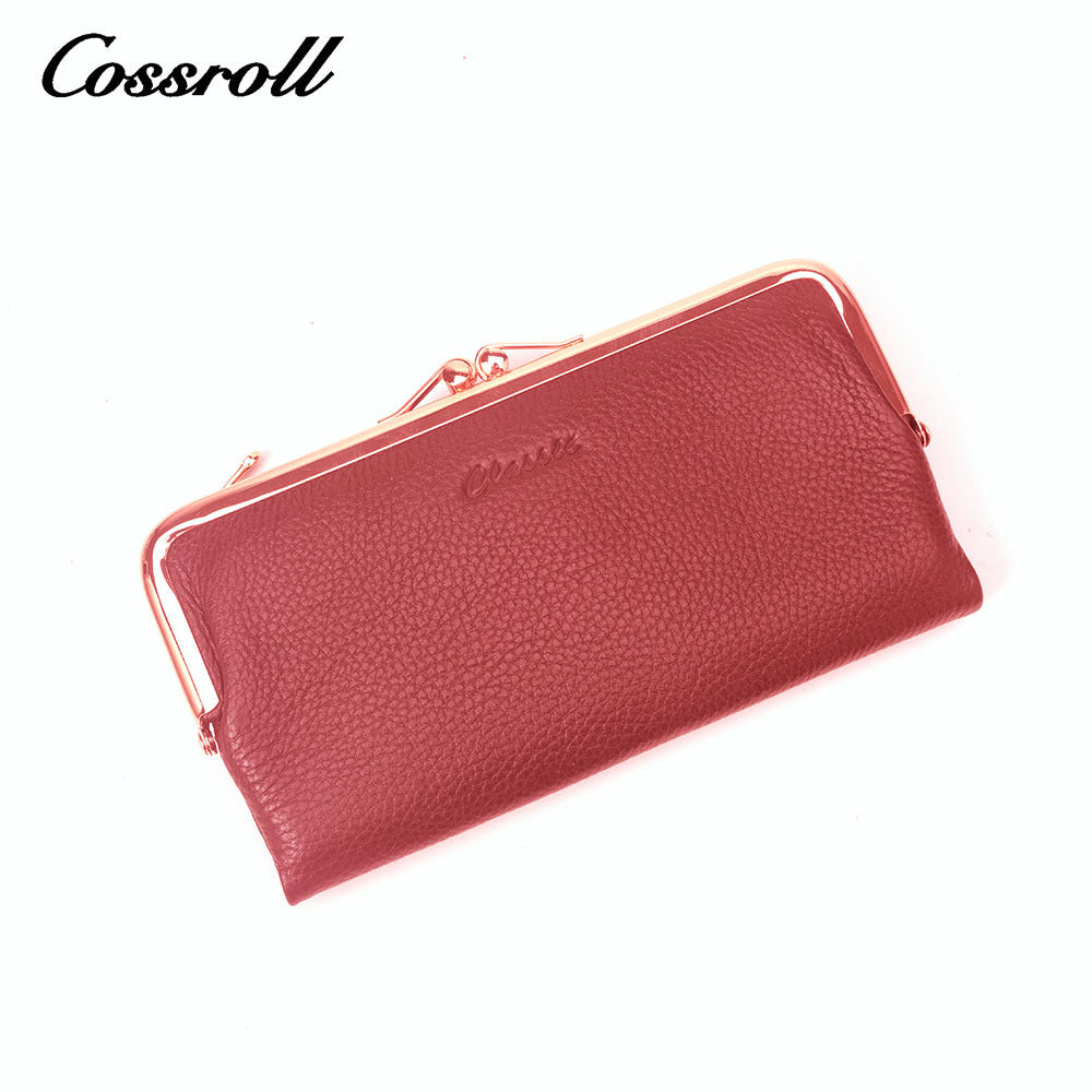 Women's Long Genuine Leather High-grade Cowhide Ladies Wallets