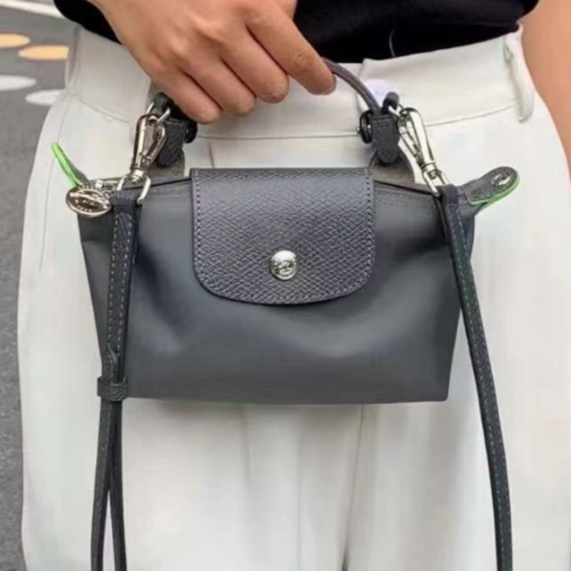 Women's French Short Clutch Dragon Mini Ebony Crossbody Bags