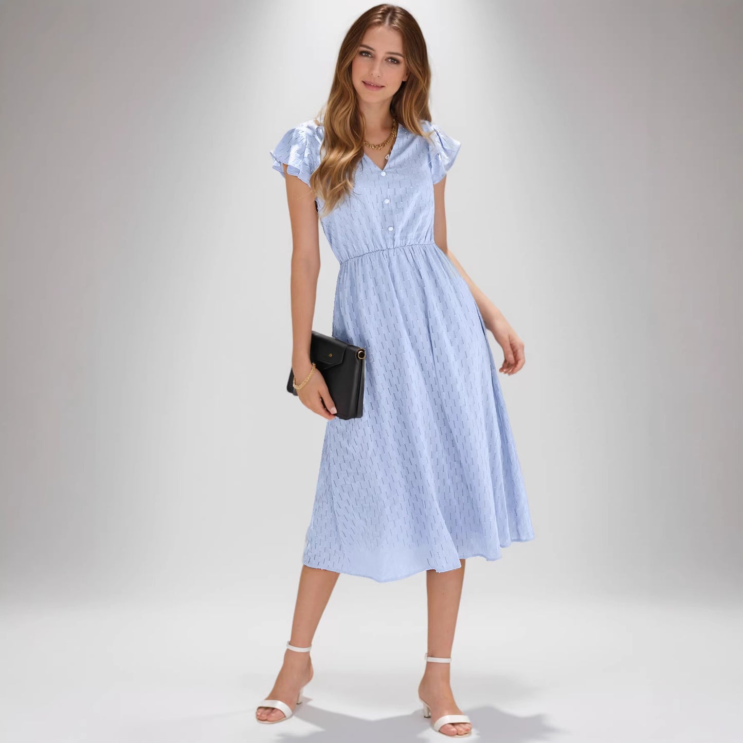 Women's Casual Solid Color Fresh Air Dress