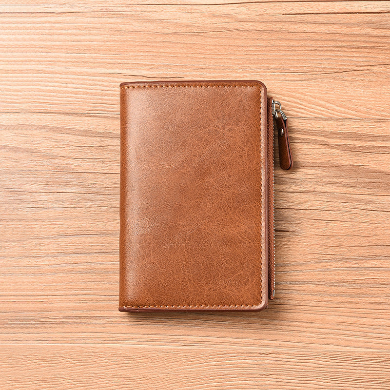 Men's Vertical Credentials Money Clamp Retro Multiple Purses