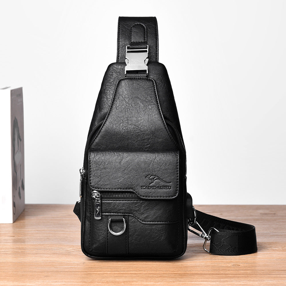 Men's Glamorous Kangaroo Fashion Pouch Retro Men's Chest Bags