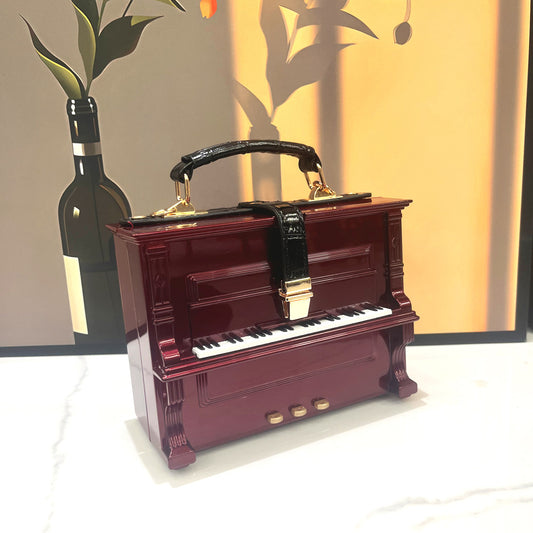 Trendy Glamorous Women's Piano Acrylic Box Handbags