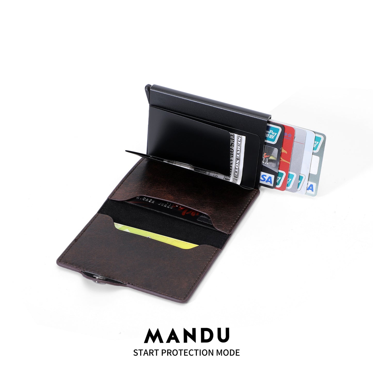 Multi Swiping Aluminum Alloy Advanced Sense Card Holder