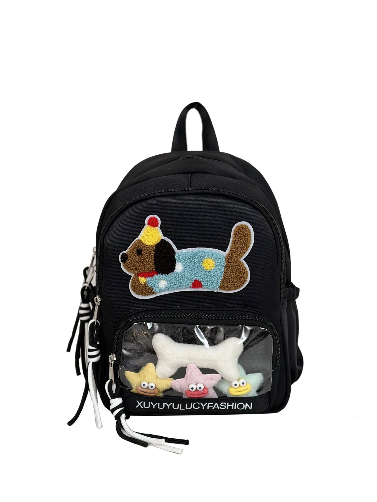 Niche Transparent Bar Cartoon Large Capacity Backpacks