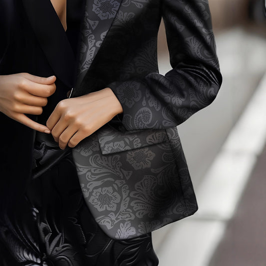 Versatile Printed Elegant Slim Fit Small Blazers