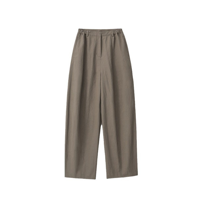 Women's Profile Round Niche Lazy Solid Color Pants