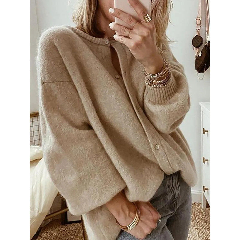 Women's Long Sleeve Knitted Lantern Clothes Knitwear