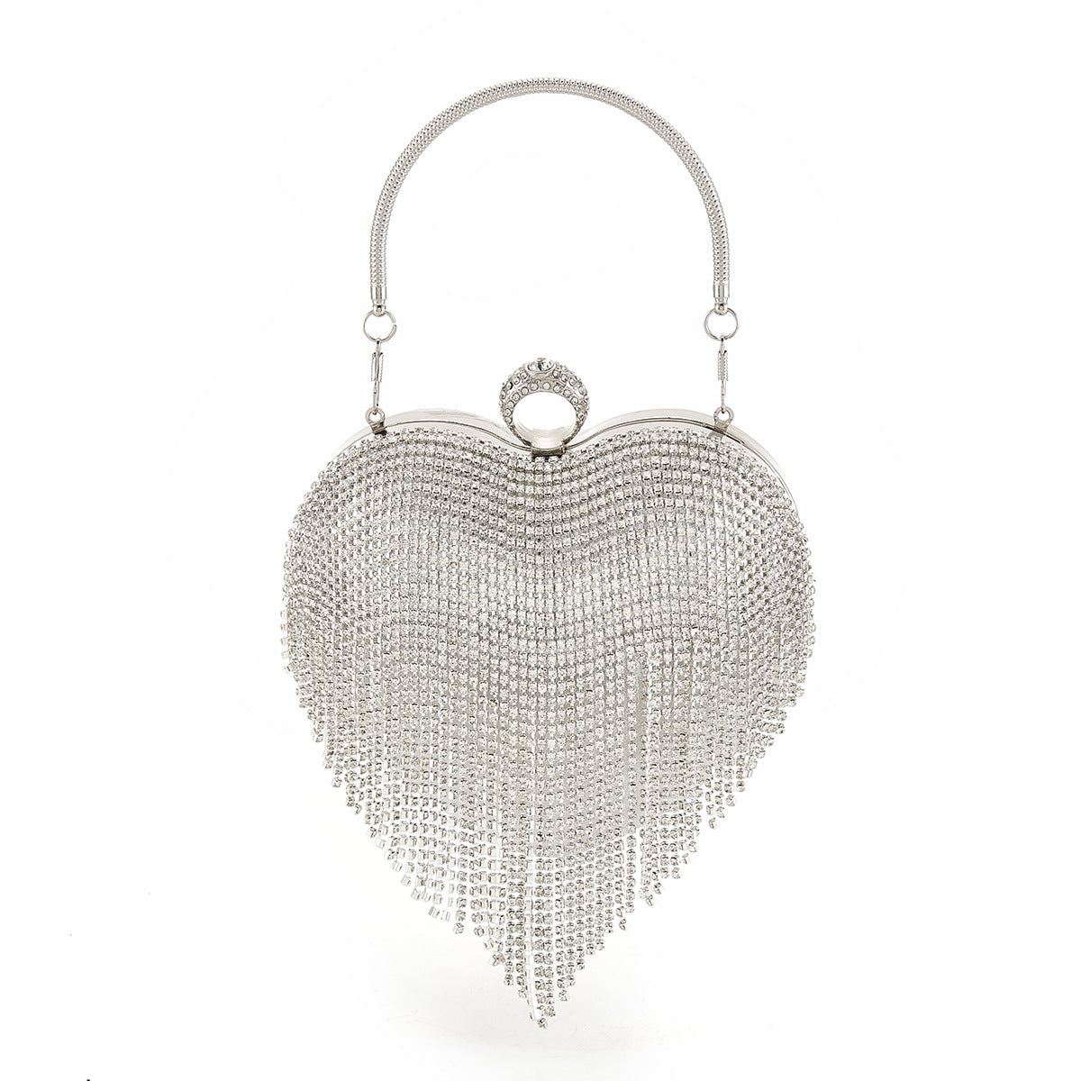 Women's Dinner Party With Brick Clutch Peach Evening Bags