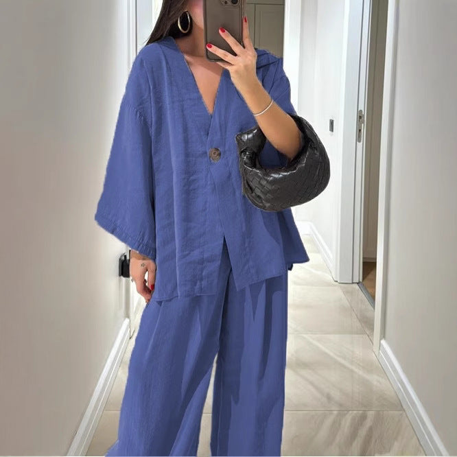 Pretty Casual Women's Loose-fitting Wide Leg Pants