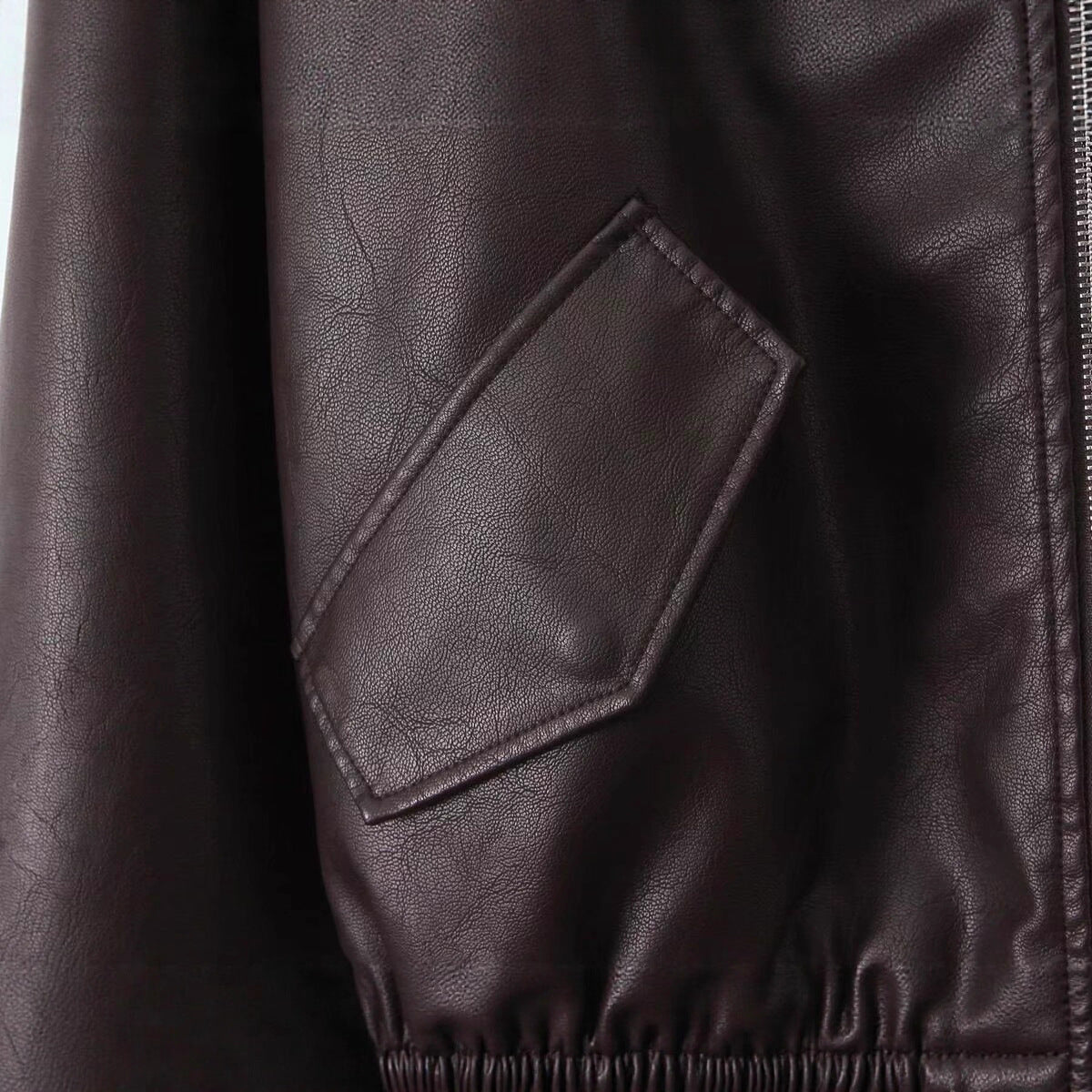 Women's Lapel Elastic Lower Hem Design Loose Jackets