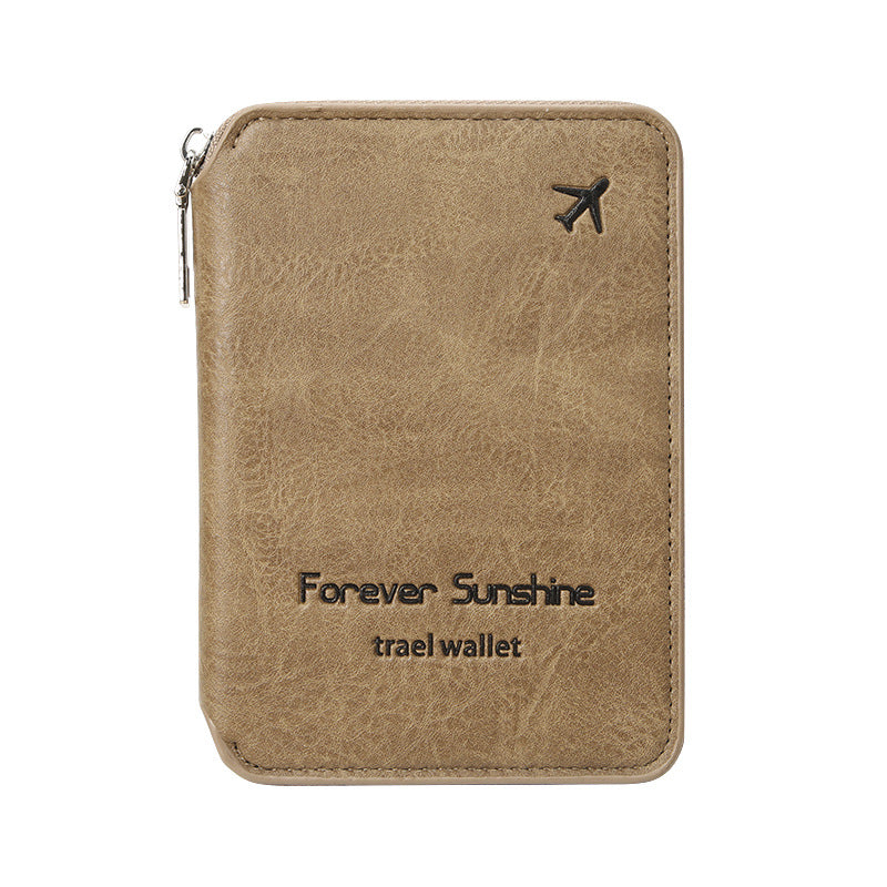 Fashion Passport Zipper Short Storage Document Bags