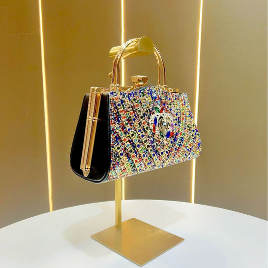 Women's High-grade Light Luxury Diamond Large Capacity Evening Bags