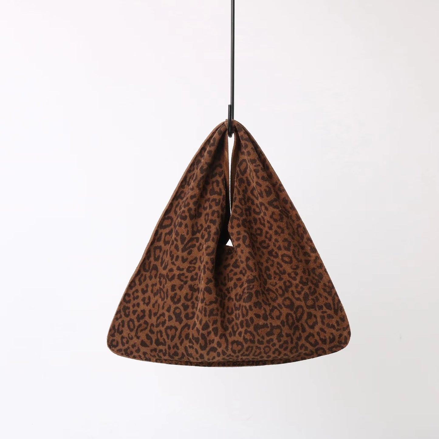Matte Cowhide Triangle Fashion Hand Retro Bags