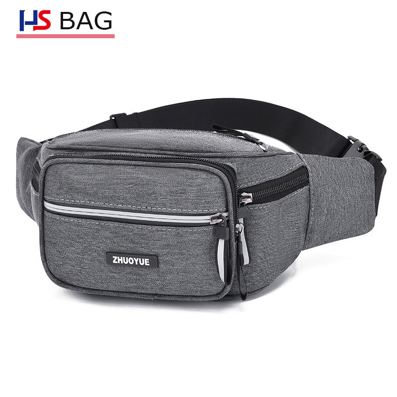 Korean Style Waterproof Oxford Cloth Stall Supermarket Large Men's Waist Packs