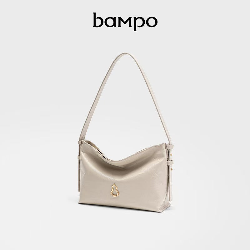 Women's Cotton Gourd Commuter Half Slope Armpit Bags