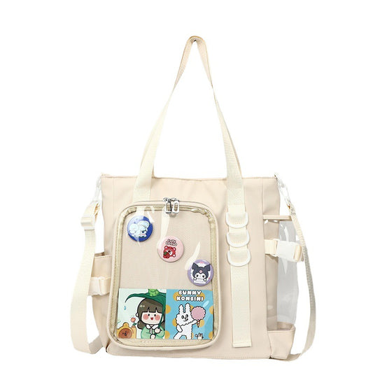 Mori Style Cartoon Easy Matching Transparent Shoulder Bags
