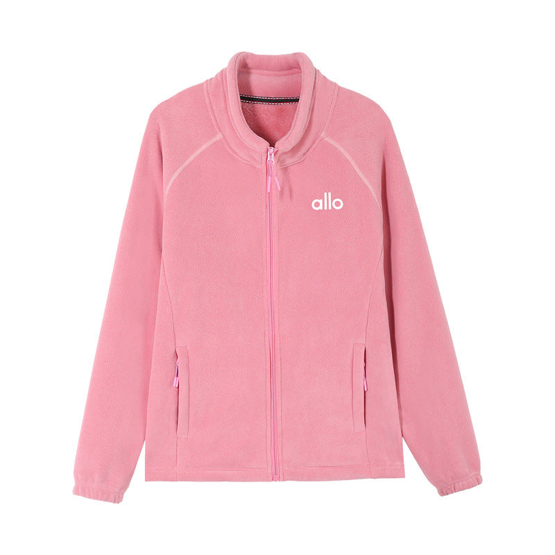 Women's Polar Fleece Stand Collar Large Thickened Sweaters