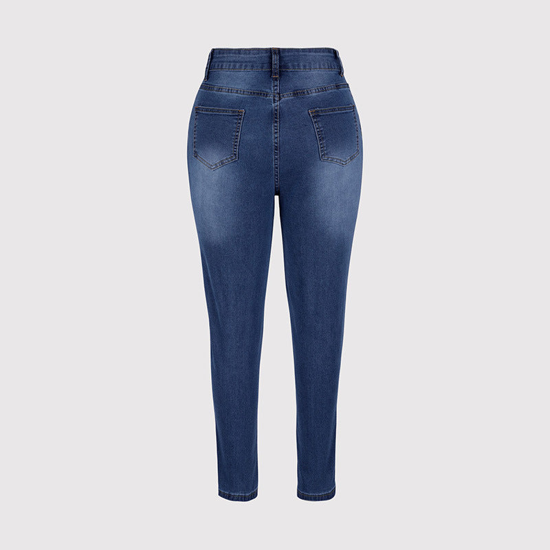 Sexy Tight Fresh Blue High Waist Jeans