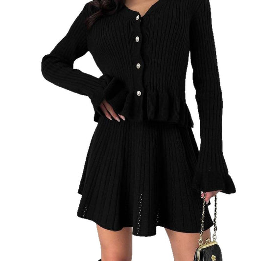 Spring French Style Classic Temperament Long Sleeve Suits