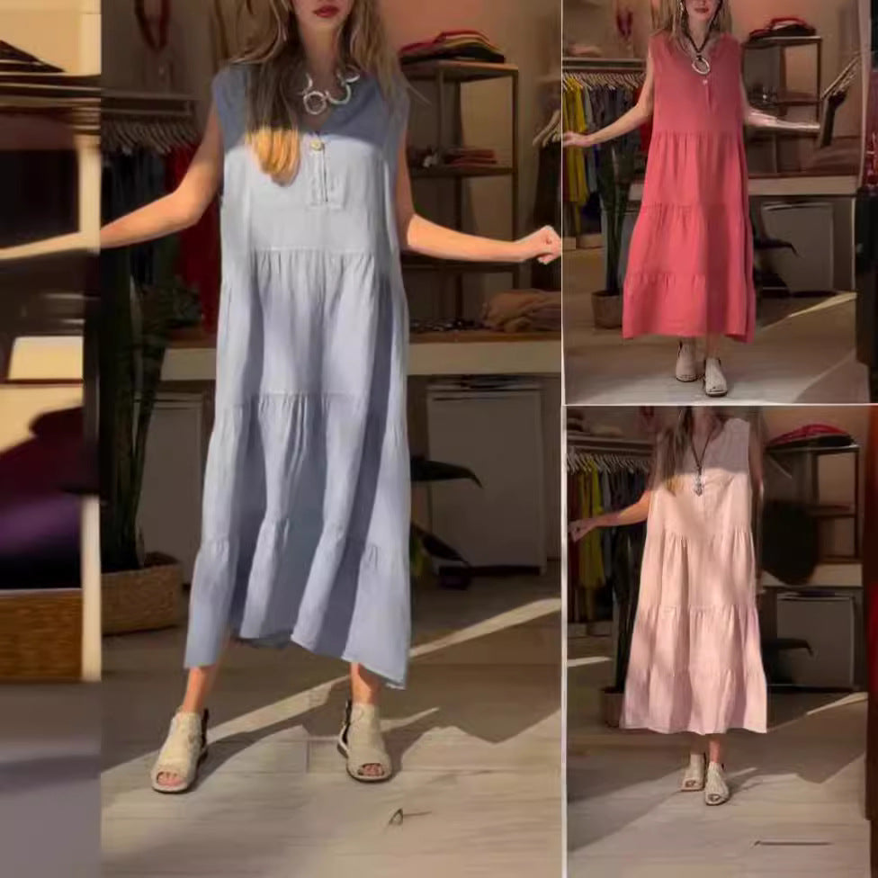 Durable Casual Women's Cotton Linen Long Clothing