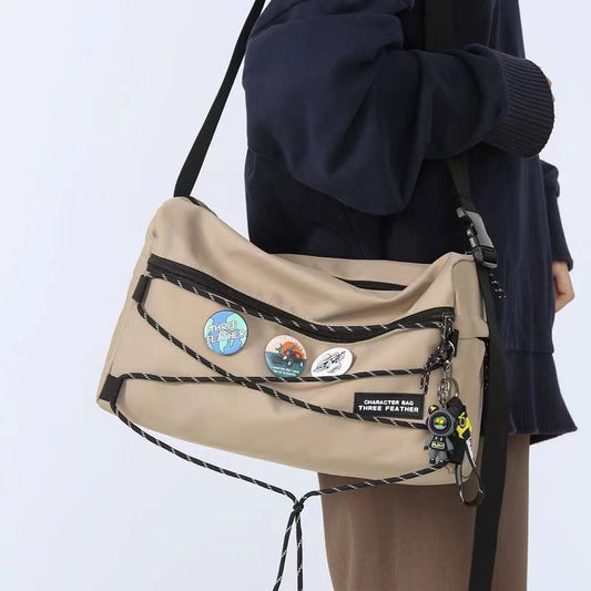 Men's Male Youth Less Large Capacity Street Men's Messenger Bags