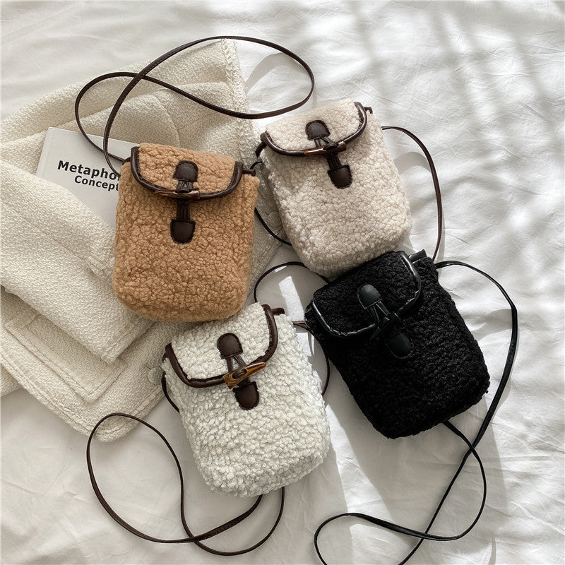 Women's Western Style Plush Pouches Fashion Furry Shoulder Bags