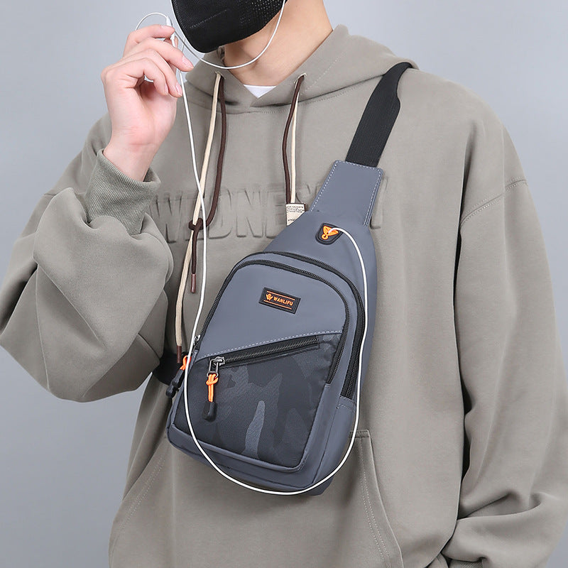 Men's Versatile Leisure Oxford Cloth Cross Body Men's Chest Bags