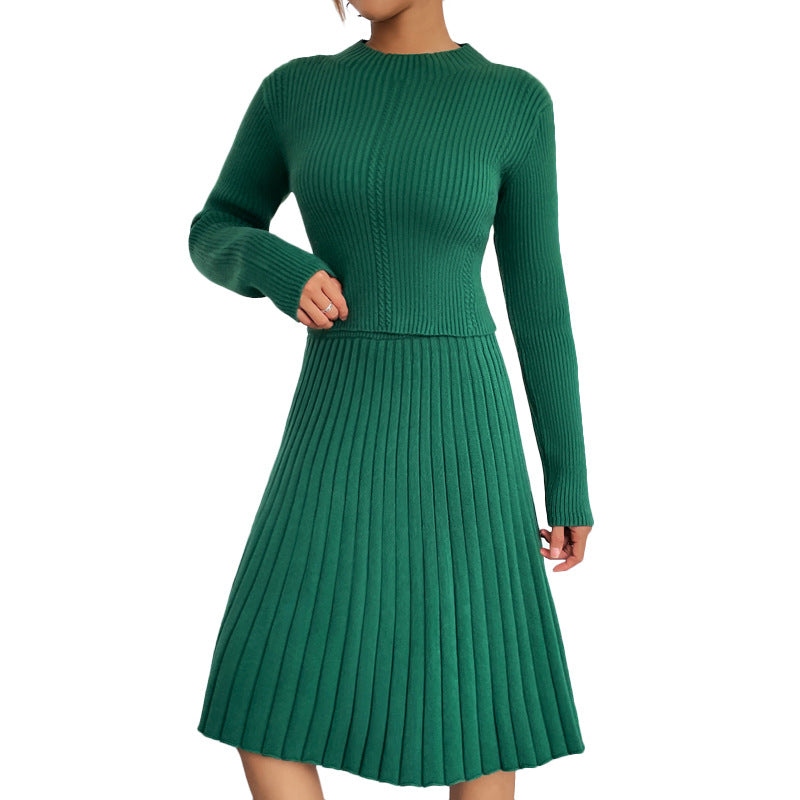 Color A- Line Knitted Slim Fit Sweaters