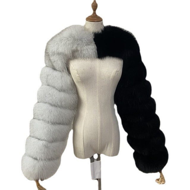 Women's Fur Fox Fashion Faux Shawl Coats
