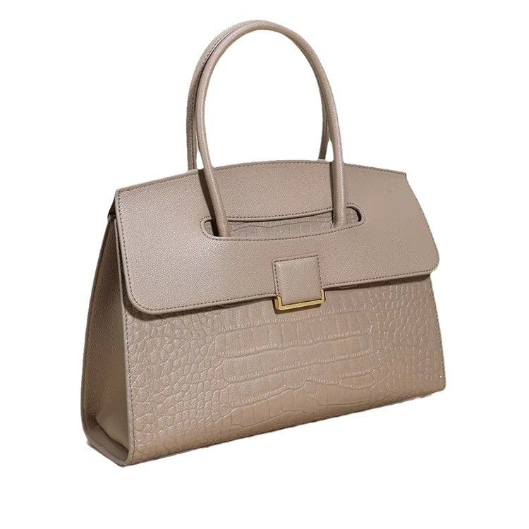 Women's Simple Stone Pattern Trendy High-grade Handbags