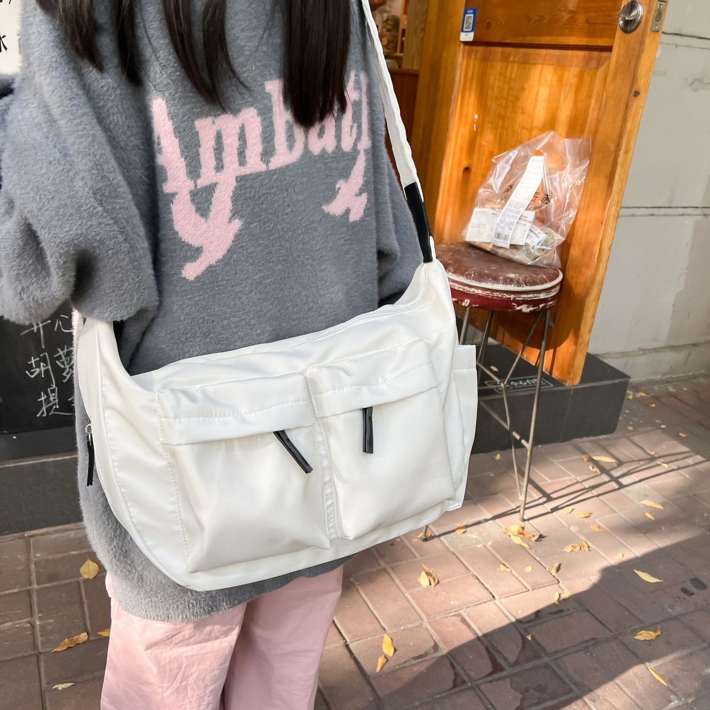 Trendy Pretty Elegant Waterproof Nylon Simple Tote Bags