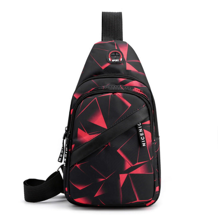 Men's Unique Glamorous Earphone Outing Leisure Bags