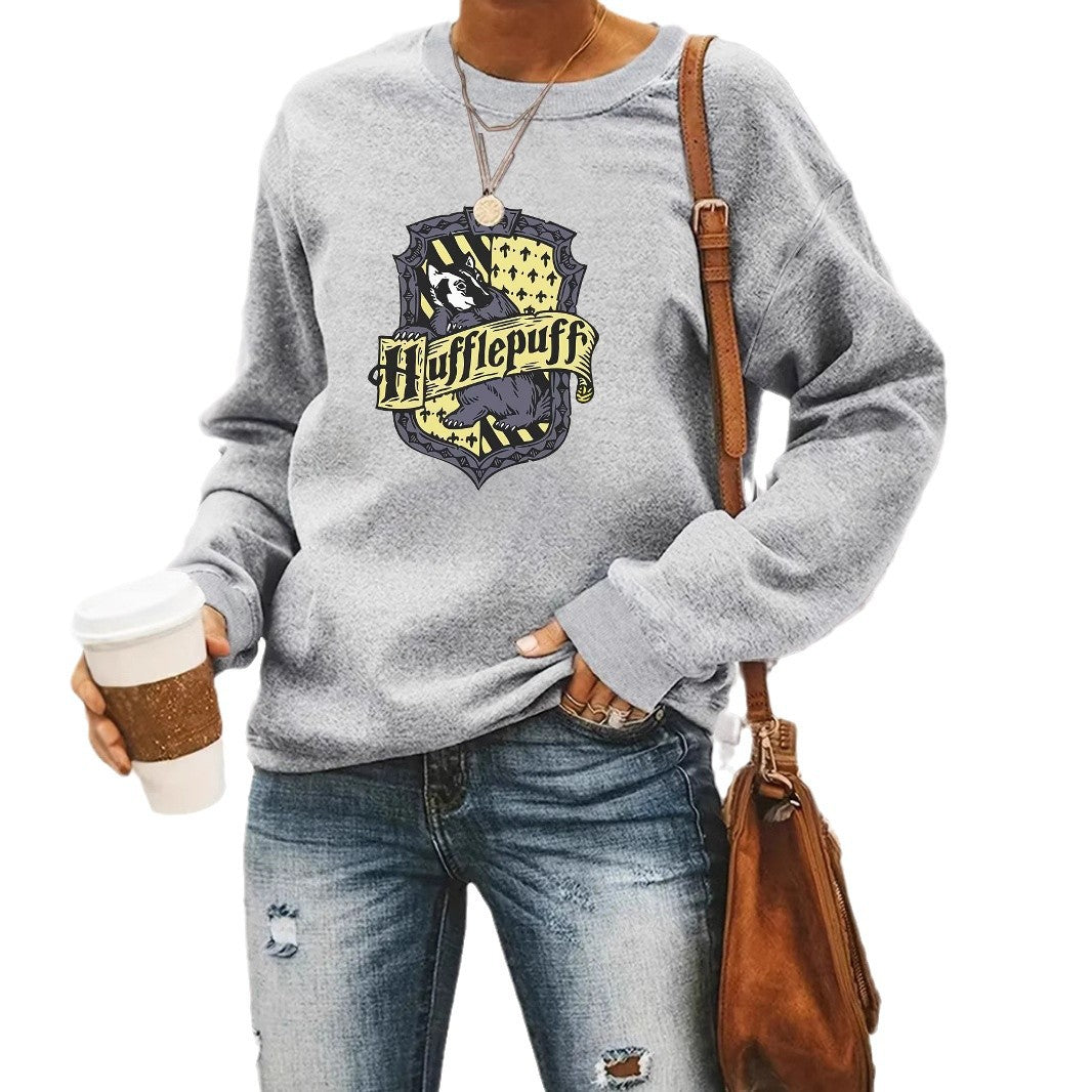 Stylish Women's Round Neck Trends Long-sleeved Tops